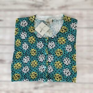 Madison Women's Cardigan Dots Sweater Size Small NWT Casual